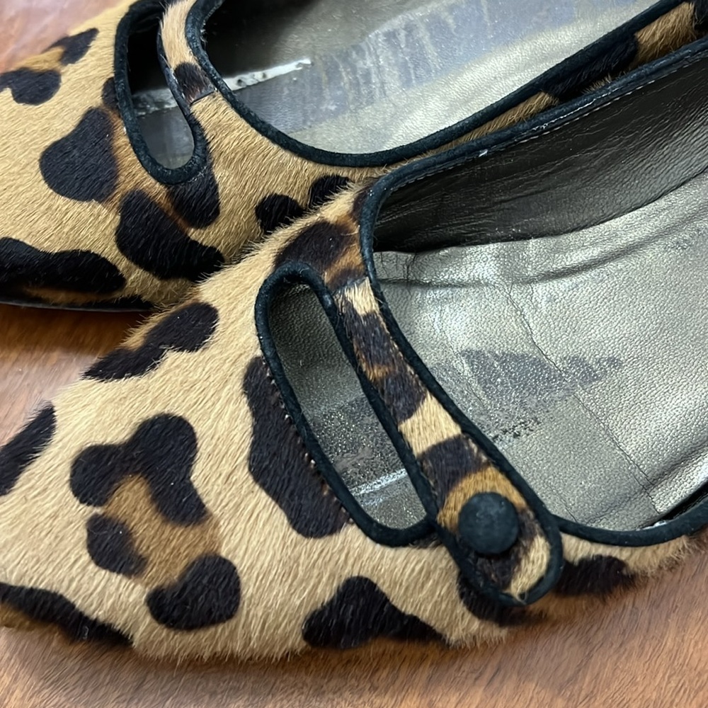 Stuart Weitzman Calf Hide Cheetah Flats - image 7